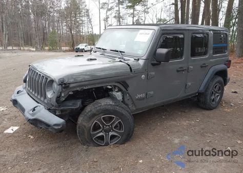2021 Jeep Wrangler Unlimited Sport S 4X4 из США, поврежденный, VIN 1C4HJXDM8MW554654